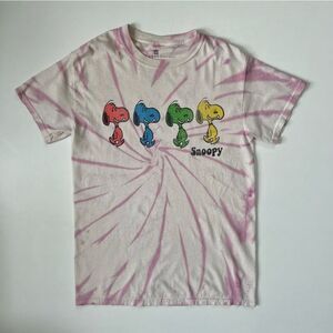 Junk food Snoopy Peanuts Tie Dye Graphic Tee Small